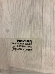 Стекло двери заднее правое NISSAN X-TRAIL/ROGUE T32 13-20 T32 2.5 QR25DE