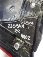 Фонарь внутренний задний правый SIENNA 11-16 2015 Минивэн 3.5 2GR-FE