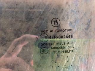 Стекло двери заднее левое RDX 12-19 2015 Внедорожник 3.5