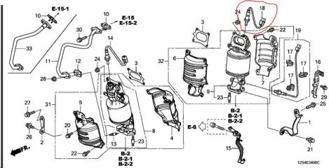 Лямбда зонд MDX (YD3) 13-21 2015 Внедорожник 3.5