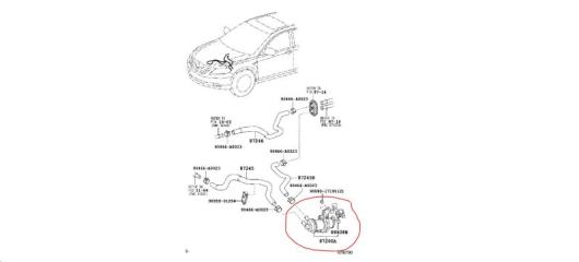 Помпа охлаждения электрическая CAMRY 40 06-11 2009 Седан 2.4 2AZFXE
