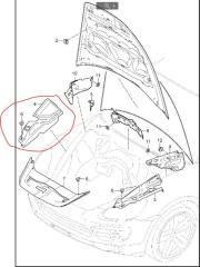 Накладка крыла переднего внутренняя правая CAYENNE 10-18 2010 958 4.8 M48.02