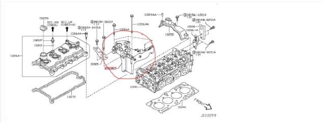 Кронштейн двигателя правый ROGUE 08-15 2009 Внедорожник 2.5 QR25DE