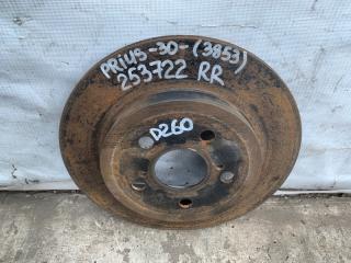 Тормозной диск задний PRIUS - 30 09-17 2013 ZVW30 2ZR-FXE
