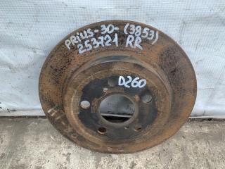 Тормозной диск задний PRIUS - 30 09-17 2013 ZVW30 2ZR-FXE