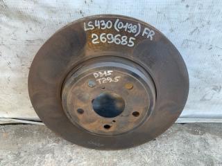 Тормозной диск передний LS430 00-06 2004 UCF30L 4.3 3UZFE