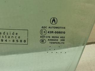 Стекло двери переднее левое RDX 12-19 2015 Внедорожник 3.5L 6