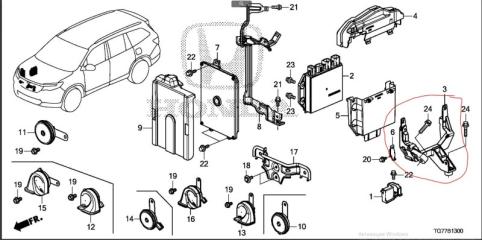 Кронштейн MDX (YD3) 13-21 2014 Внедорожник 3.5