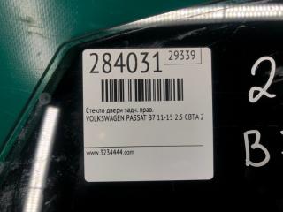 Стекло двери заднее правое PASSAT B7 11-15 11/2011 CBTA 2.5L