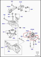 Кронштейн двигателя левый EVOQUE 2012-2018
