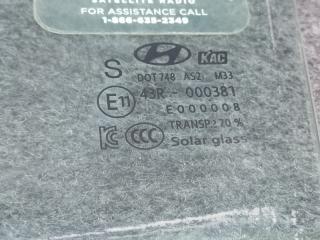 Стекло двери заднее левое ELANTRA AD 16- 2017 AD 2.0 G4NH