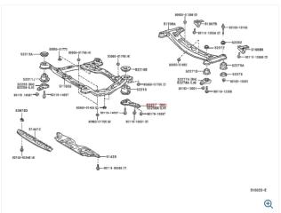 Крепление балки подвески правое CAMRY 20 96-02