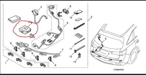 Блок управления парктроником MDX (YD3) 13-21 YD3
