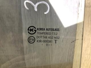 Стекло двери заднее левое ACCENT RB 10- 2011 ХЭТЧБЭК 1.6 G4FD